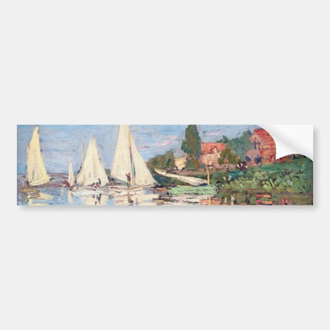 Claude Monet - Regattas in Argenteuil Autoaufkleber (Vorne)