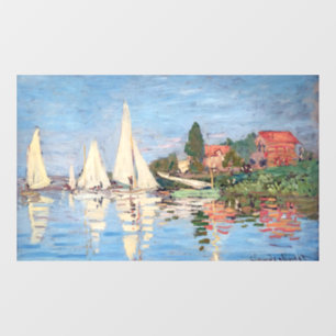 Claude Monet - Regattas in Argenteuil Fensteraufkleber