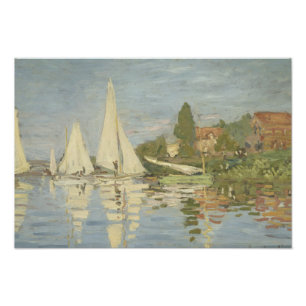 Claude Monet - Regattas in Argenteuil Fotodruck