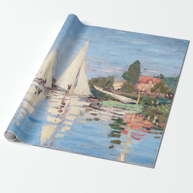 Claude Monet - Regattas in Argenteuil Geschenkpapier (Ungerollt)