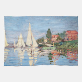 Claude Monet - Regattas in Argenteuil Geschirrtuch