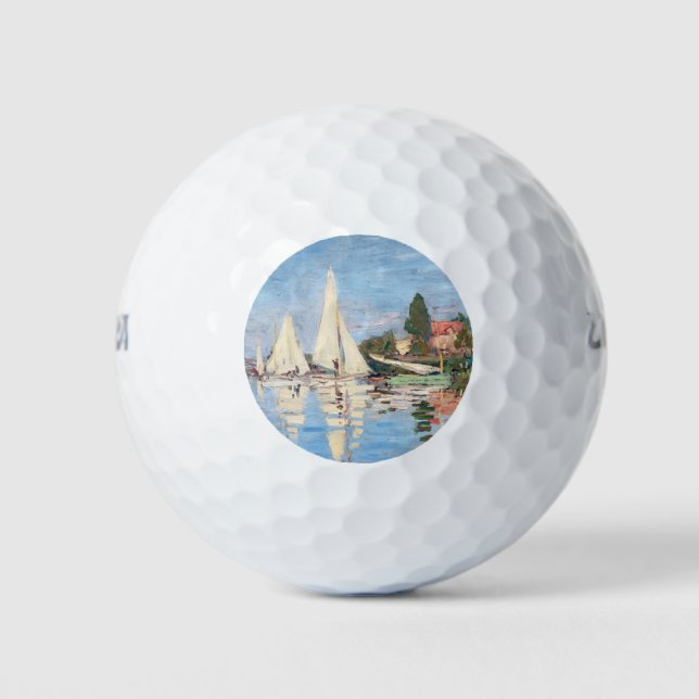 Claude Monet - Regattas in Argenteuil Golfball (Vorderseite)