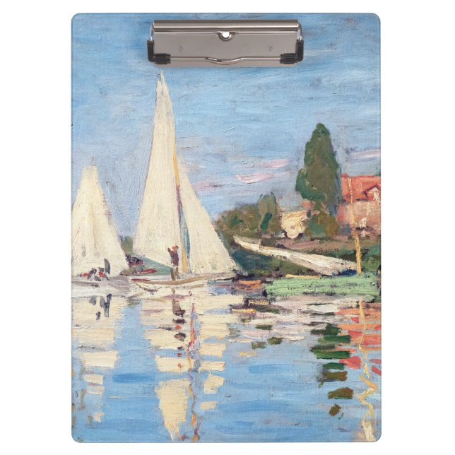 Claude Monet - Regattas in Argenteuil Klemmbrett (Vorderseite)