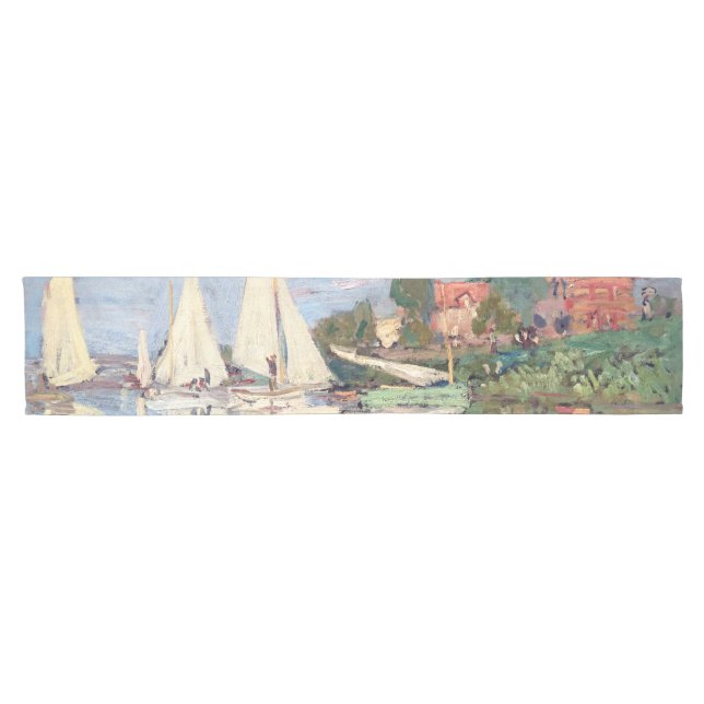 Claude Monet - Regattas in Argenteuil Kurzer Tischläufer (Horizontal)