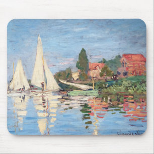 Claude Monet - Regattas in Argenteuil Mousepad