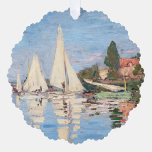 Claude Monet - Regattas in Argenteuil Ornament Karte
