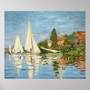 Claude Monet Regattas in Argenteuil Poster
