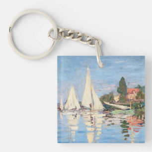 Claude Monet - Regattas in Argenteuil Schlüsselanhänger