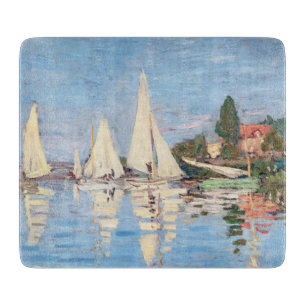 Claude Monet - Regattas in Argenteuil Schneidebrett