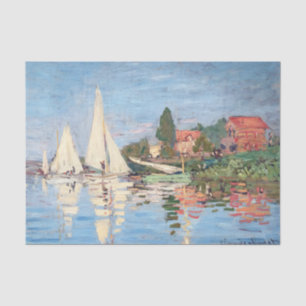 Claude Monet - Regattas in Argenteuil Seidenpapier