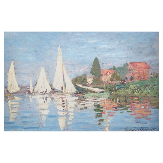 Claude Monet - Regattas in Argenteuil Stoff (Yard (91,4 cm))