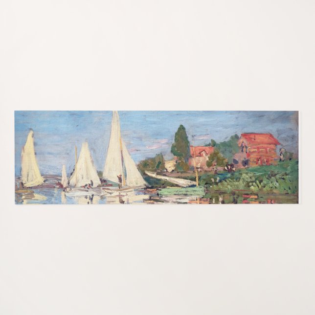 Claude Monet - Regattas in Argenteuil Yogamatte (Rückseite (Horizontal))