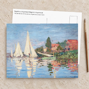 Claude Monet - Regatten in Argenteuil Postkarte