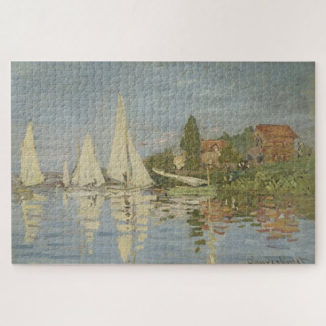 Claude Monet Regatten in Argenteuil Puzzle (Horizontal)