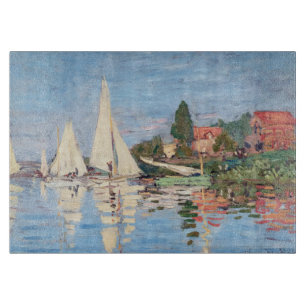Claude Monet - Regatten in Argenteuil Schneidebrett