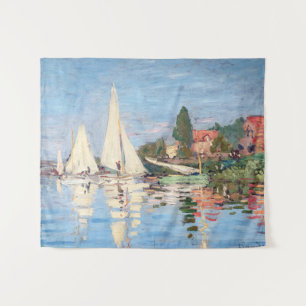Claude Monet - Regatten in Argenteuil Wandteppich