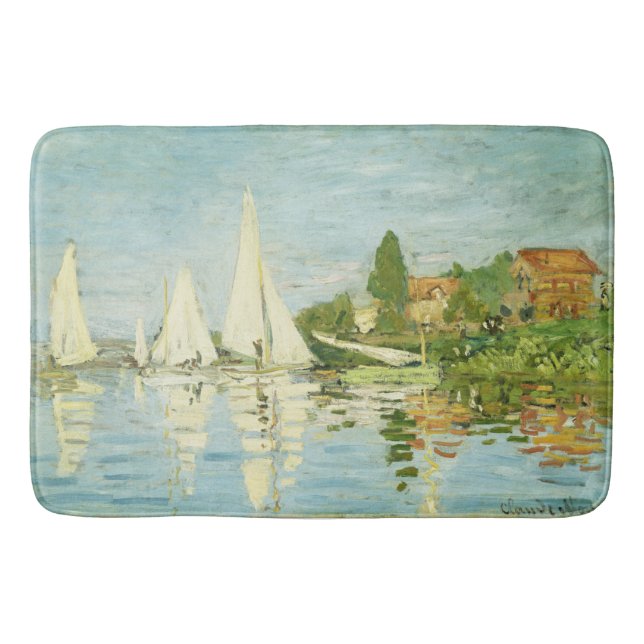 Claude Monet. Regatten in Argentinien Badematte (Vorderseite)