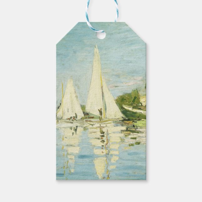 Claude Monet. Regatten in Argentinien Geschenkanhänger (Vorderseite)