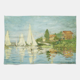 Claude Monet. Regatten in Argentinien Geschirrtuch