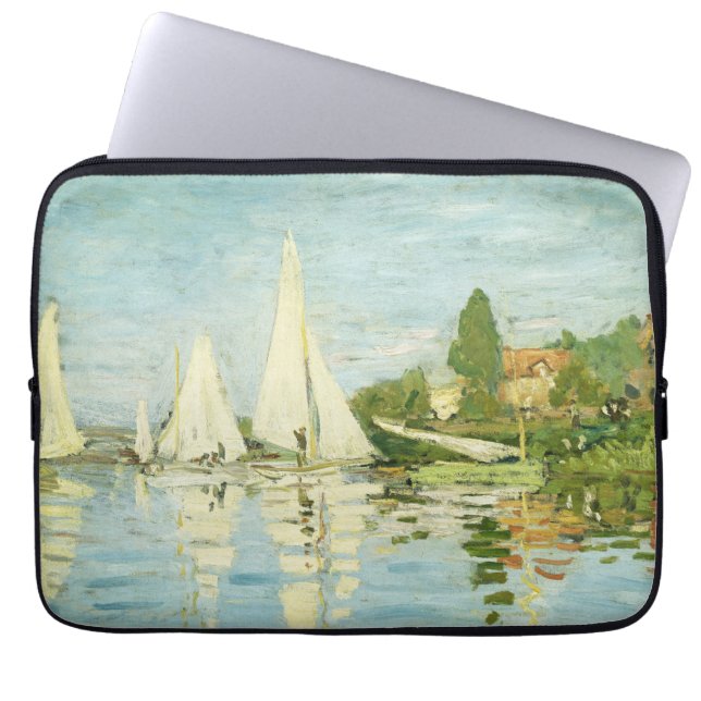 Claude Monet. Regatten in Argentinien Laptopschutzhülle (Vorderseite)