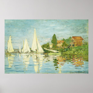 Claude Monet. Regatten in Argentinien Poster