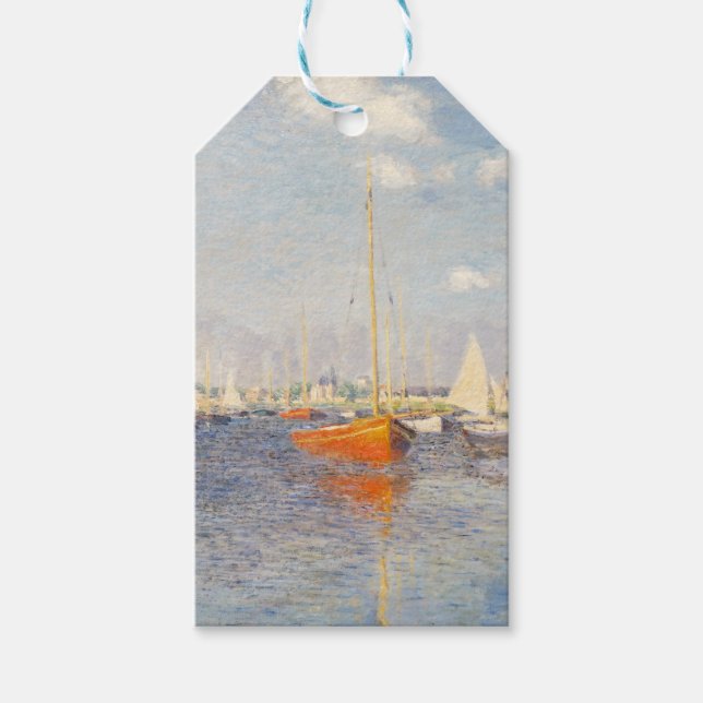 Claude Monet. Rote Boote, Argentinien Geschenkanhänger (Vorderseite)
