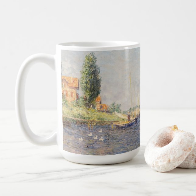 Claude Monet. Rote Boote, Argentinien Kaffeetasse (Mit Donut)