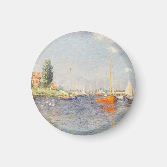 Claude Monet. Rote Boote, Argentinien Magnet (Vorne)