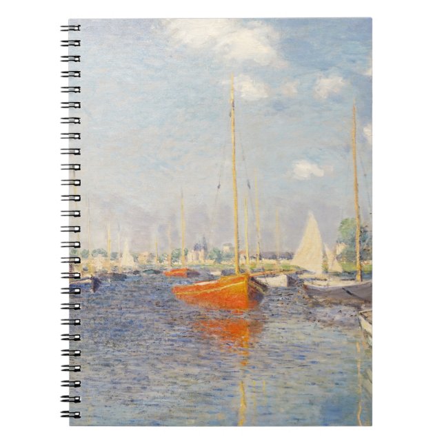 Claude Monet. Rote Boote, Argentinien Notizblock (Vorderseite)