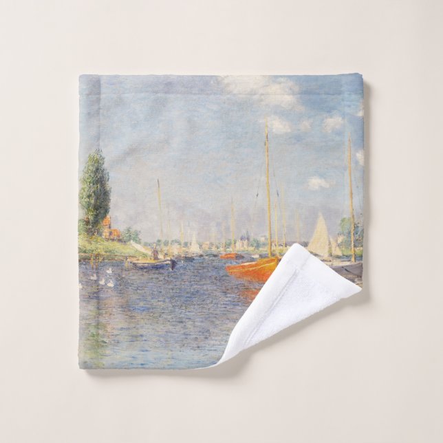 Claude Monet. Rote Boote, Argentinien Waschlappen (Waschlappen)