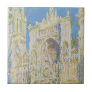 Claude Monet Rouen Kathedrale Portal Morgenlicht Fliese