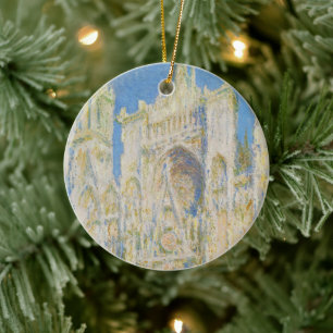 Claude Monet Rouen Kathedrale Portal Morgenlicht Keramik Ornament