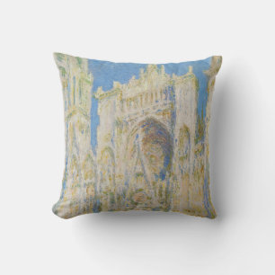 Claude Monet Rouen Kathedrale Portal Morgenlicht Kissen