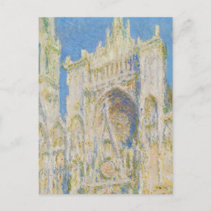 Claude Monet Rouen Kathedrale Portal Morgenlicht Postkarte