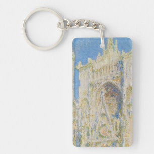 Claude Monet Rouen Kathedrale Portal Morgenlicht Schlüsselanhänger