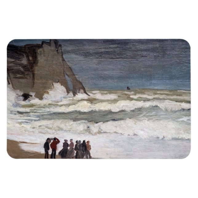 Claude Monet - Rough Sea at Etretat Magnet (Horizontal)