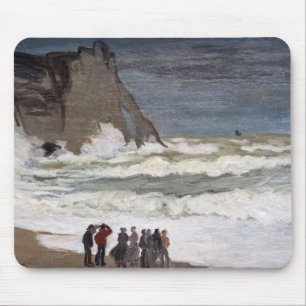Claude Monet - Rough Sea at Etretat Mousepad