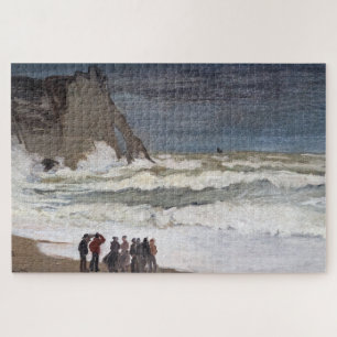 Claude Monet - Rough Sea at Etretat Puzzle