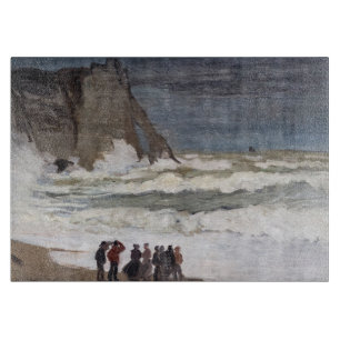 Claude Monet - Rough Sea at Etretat Schneidebrett