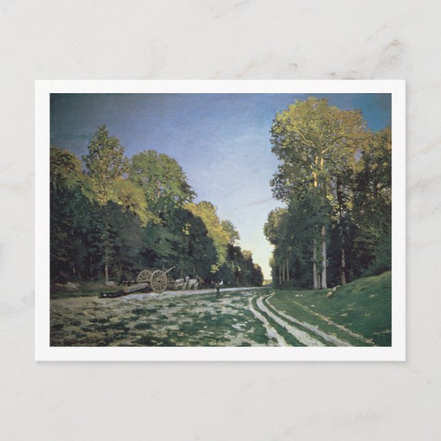 Claude Monet | Route de Chailly, Fontainebleau Postkarte (Vorderseite)