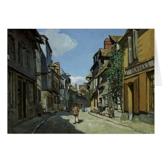 Claude Monet - Rue de la Bavole, Honfleur (Vorderseite (Horizontal))