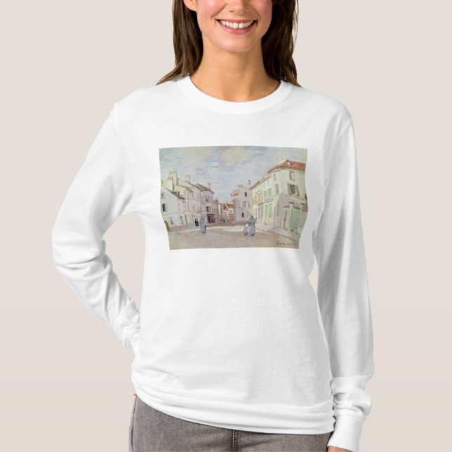 Claude Monet | Rue de la Chaussee in Argenteuil T-Shirt (Vorderseite)