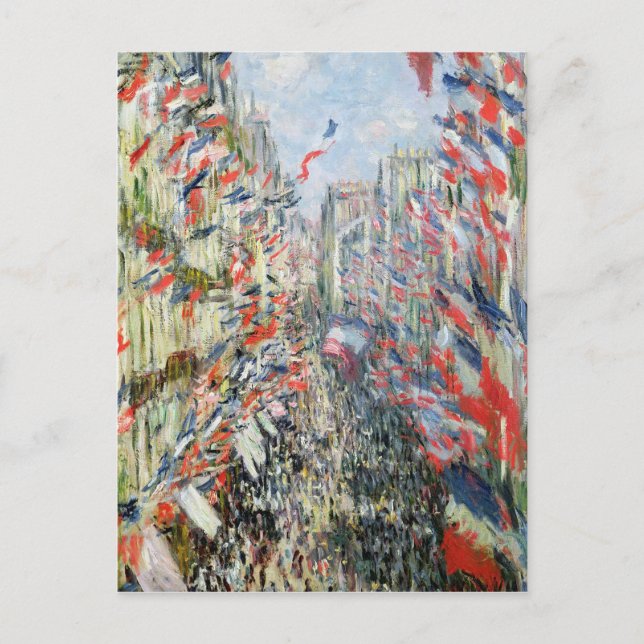 Claude Monet | Rue Montorgueil, Paris Postkarte (Vorderseite)