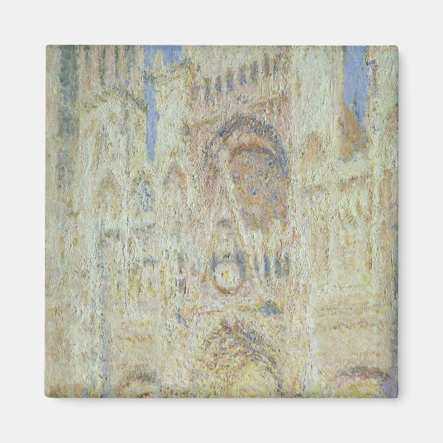 Claude Monet | Ruen Cathedral at Sunset, 1894 Magnet (Vorne)