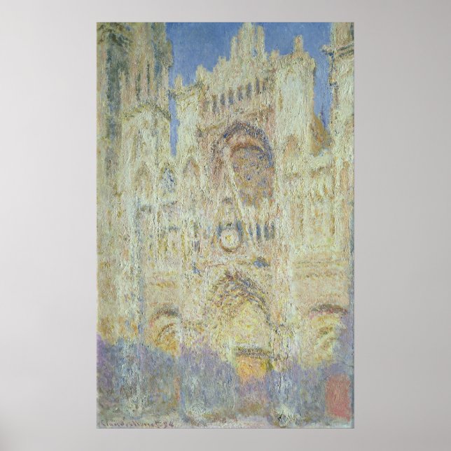Claude Monet | Ruen Cathedral at Sunset, 1894 Poster (Vorne)