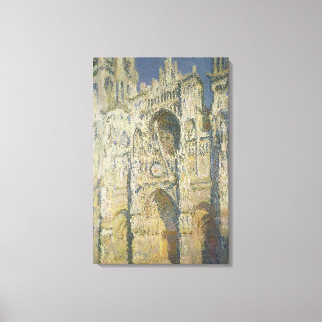 Claude Monet | Ruen Kathedrale in voller Sonnenein Leinwanddruck (Vorderseite)