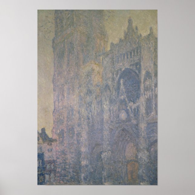 Claude Monet | Ruener Dom, Harmonie in Weiß Poster (Vorne)