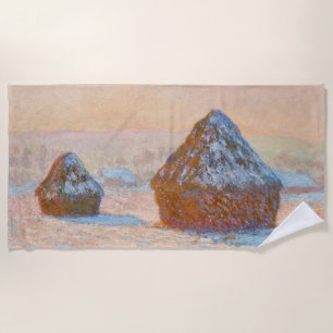 Claude Monet - Rührstäbe, Schneeeffekt, Morgen Strandtuch