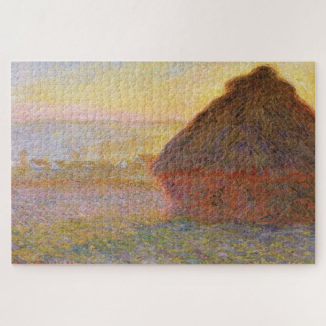 Claude Monet’s Grainstack (Sunset) (1890–1891) Puzzle (Horizontal)