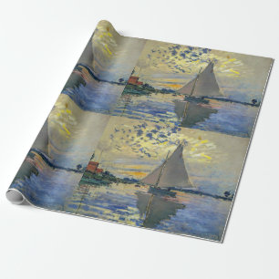 Claude Monet - Sailboat bei Le Petit-Gennevilliers Geschenkpapier